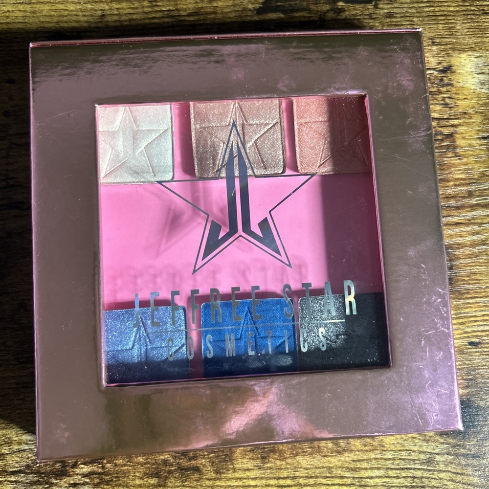 Jeffree‎ Star Limited Edition Pink Chrome Magnetic Palette + 6 Eyeshadow Singles